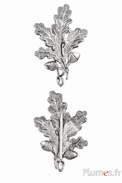 Broche model 4 - 25 x 40 mm - zilverkleurig